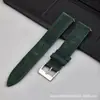Em estoque Nova Pulseira de Couro Genuíno Vintage Crazy Horse Universal 19 MM21MM Camada Superior de Couro Genuíno Fosco Macio com Liberação Rápida