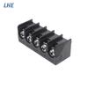 B76201 terminal pcb valla espaciamiento 7.62mm esquina lateral con respaldo Negro