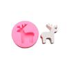 Molde de silicone de alce de Natal di'y bolo molde de açúcar vela aromaterapia gesso ornamentos ferramenta de moagem de silicone