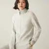 Outono Estilo Fragrant Tea Cos Mesmo Estilo Colorido Fio Cashmere Zíper Malha Cardigan Feminino Lapela Curta Solta Casaco De Lã