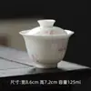 Mi Yan Color Bajo Vidriado Pintado a Mano Orquídea Tazón Tapa Porcelana de Jade Boca de Flor Tazón de Té Taza de Té No Caliente Juego de Té Kung Fu Fabricante de Té