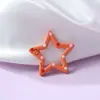 Estrella de Cinco Puntas de Dibujos Animados Hebilla de Resorte con Goteo de Aceite Accesorios Metálicos para Joyería DIY Colgante Lindo Anillo de Conexión Pintado de Colores