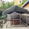 Telhado de grama de plástico isolante de telhado de palha artificial telhado de grama de plástico telhado de palha cinza casa de fazenda área cênica pavilhão pátio decoração estilo tapete
