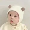 Toucas para Bebês para Outono e Inverno, Super Fofas para Recém-Nascidos e Bebês, Protegem as Orelhas e Quentes, Adoráveis Toucas de Lã Tricotada para Meninos e Meninas