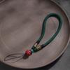 Cordão para Celular Imperial Sand Corda Curta para Pendurar no Pulso Anel Pulseira Pingente para Celular Tecido à Mão Masculino e Feminino Anti-perda
