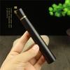 Tubo de incienso de cobre y ébano Huyi, estilo botella de vino, tubo de incienso corto de 5 g con soporte para incienso, caja de incienso portátil.
