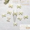 Ins Celebridad de Internet popular resina joyería para uñas al por mayor cinta de color lazo diy corbata de lazo tridimensional accesorios para uñas
