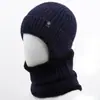 Chapéu de inverno quente para pessoas de meia-idade e idosos, proteção para as orelhas de homens, chapéu de tricô espesso de inverno para idosos, chapéu de lã