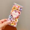 Elásticos de Cabelo Infantis de Alta Elasticidade Não Machucam o Cabelo Anéis Coloridos de Tecido de Fio Atoalhado Acessórios de Cabelo Elásticos para Meninas Cordas de Cabelo Elásticos de Cabelo para Bebês Acessórios de Cabeça
