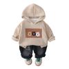 Ropa Hermosa para Niños Niños Ropa de Primavera y Otoño 2025 Nuevo Estilo Traje Bebé Otoño Dibujos Animados con Capucha Conjunto de Dos Piezas Venta al por Mayor