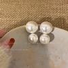 Pendientes Grandes de Perlas Estilo Hepburn Retro, Novia, Femeninos, Socialité, Pendientes Estilo Francés, Pendientes de Moda