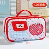 Estuche para lápices de estilo japonés con temática de frutas dulces, apertura grande, diseño en capas, gran capacidad, estampado de nube y manzana de dibujos animados, estéticamente agradable y portátil