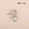 Accesorios de Perlas de Cobre Chapado en Oro de 18K Broche Final para Joyería DIY Accesorios para Collares y Pulseras Broche Universal Broche de Alta Retención de Color Lujo Ligero