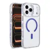 Adequado para Capa de Celular Iphone17Promax Capa Magnética Apple para Amazon Transparente Anti-Queda com Cristais de Ar
