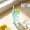 Acessórios de Resina DIY Celebridade da Internet Bebidas de Verão Modelos de Brinquedos em Miniatura Decorações Mini Limonada / Enfeites para Casa de Boneca