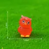 Nuevo producto transfronterizo: figuras de búhos luminosas y lindas, accesorios decorativos DIY para paisajismo de jardines, adornos de paisaje en miniatura