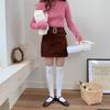 Meias de algodão grossas estilo coreano Dongdaemun acima do joelho, meias listradas de cor sólida, meias de comprimento médio empilhadas, meias femininas de cano alto