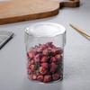 Pote de Vidro Transparente com Tampa Personalizável para Armazenamento de Chá e Grãos de Café, Pequeno Recipiente de Armazenamento, Garrafa de Vidro à Prova d'Água, Resistente a Respingos e Poeira