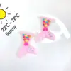 Pegamento Blando de PVC Parche de Flor Cola de Pez Arcoíris Hebilla de Zapato Accesorios para Funda de Teléfono Accesorios para Manualidades Accesorios para Accesorios de Cabello Pasador Pegatina para Refrigerador