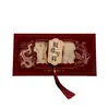 Bolsa de Regalo para Boda Roja de Alta Gama Flocada Creativa Bolsa Roja de Sobre con Devolución de Regalo Rojo de Mil Yuanes Venta al por Mayor