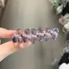 Presilha de Cabelo Pérola Cristal Roxa, Presilha Bico de Pato, Presilha para Franja Lateral, Presilha para Franja da Testa, Acessório de Cabelo Elegante Versátil para Mulheres