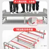 Cama Plegable Individual para Uso en Casa, Cama de Siesta para Adultos, Cama Pequeña de 1.0 m, Cama Supletoria, Cama Simple de Hierro, Cama con Tablero Duro Reforzado