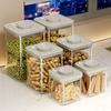 Xingyou Lata Sellada Presionada Caja de Almacenamiento de Cereales Secos Granos Snacks y Especias Tarro de Almacenamiento de Conservación Segura