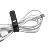 Organizador de Atadura de Cable de Silicona Enrollador de Cable de Auriculares Hebilla Organizadora Soporte Correa para Cable de Carga de Teléfono Atadura de Cable de Silicona