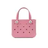 Bolsa de playa de EVA, bolso de mano estilo europeo y americano, bolsa perforada, bolso de mano para mujer, bolsa de almacenamiento de gran capacidad, artículo popular de playa 2025