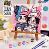 20*20 Desenho Animado Pintura a Óleo Digital DIY Colorir Pintura Decorativa Genshin Flor Pintura a Óleo Pintura a Óleo Digital Infantil Atacado