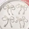 INS pérola mágica cristal cristal laço diy tecelagem manual grampo de cabelo com miçangas acessórios de cabelo brincos material atacado
