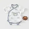 Fulares para Bebé, Ropa de Verano de Manga Corta, Monos de Algodón Puro para Bebé, Pijamas para Recién Nacidos, Batas para Bebés, Categoría a