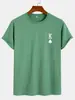 Camiseta de Algodão com Manga Curta Estampada Aliexpress Transfronteiriça
