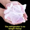 Clip Organizador de Almacenamiento Divisor Lateral para Estante de Refrigerador, Herramienta de Compartimento Ajustable, Separador de Plástico Antivuelco