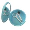Caja Dental Redonda con Espejo Caja de Almacenamiento Dental Portátil Soporte Ortodóntico Caja de Almacenamiento Yinshimei Caja de Soporte de Plástico para el Hogar