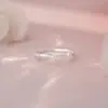 Anillo de Plata de Ley S925 con Lazo Dulce y Circonita para Mujer, Lindo, Fresco, Literario y Suave, Estilo Coreano Entrega de Anillo Estilo Coreano