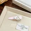 Acessório de cabelo com presilha bico de pato full strass, simples e luxo leve, estilo ins, clipe lateral com rostinho sorridente doce, textura, coração de amor, franja lateral, clipe para franja lateral