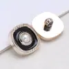 Botones Plásticos Electroplateados al por Mayor para Abrigos de Peluche y Camisas de Mujer, Botones Redondos de Perla Diamantada de Alta Gama Estilo Pequeño Fragancia