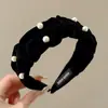 Diadema de Perlas de Terciopelo para Mujer, Estilo Vintage, Realza la Apariencia del Rostro, Accesorio de Pelo de Alta Gama para Flequillo