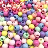 Accesorios hechos a mano con cuentas en forma de lazo de moda, mezcla multicolor, cuentas para la diversión DIY de los niños