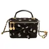 Bolso de Lunares Versátil para Mujer 2026 Nueva Moda Mini Bolso Cuadrado Caja Bolso Cruzado Simple con Cadena