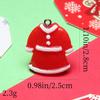 Colgante pequeño de resina navideña Papá Noel decoración de árbol de Navidad colgante pequeño pendientes de bricolaje collar suministro transfronterizo
