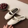 Zapatillas de Casa Baotou Estilo Francés para Mujer 2025 Nuevo Verano Calzado de Exterior Slip-on Zapatos Perezosos Sentido de Alta Calidad Sandalias y Zapatillas Mueller