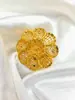 Venta transfronteriza exquisito anillo de flor de oro de 24 quilates para mujer no se decolora diseño de nicho Oriente Medio Dubái temperamento al por mayor