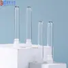 Tubo de ensayo de plástico desechable de 5 ml de fábrica Ps Tubo de muestra cosmética de fondo redondo Material de embalaje Tubo de ensayo transparente Botella