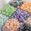 La primavera se acerca Jade Roto Sentido Gradiente Vidrio Vidrio Cuentas Redondas Hecho a Mano DIY Pulsera Collar Joyería para Orejas Cuentas
