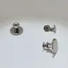 Aleación de Zinc Rodante Níquel Blanco Estilo Punk Adecuado para Ropa Bolsas Estilo de Nicho Cabeza Plana Grande