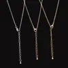 Collar de Acero Inoxidable Cadena para Clavícula Galvanizado al Vacío Oro de 18K Acero de Titanio Cadena en Forma de O Cadena Cruzada Cadena de Ajuste Fabricante Stock Listo