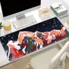 Mouse pad de animação de desenho animado paisagem pintura a óleo pad para teclado de computador espessado atacado transfronteiriço tapete de mesa grande transfronteiriço