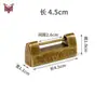 Cerradura de cobre antigua cerradura de caja china antigua cerradura de cerrojo latón puro candado pequeño apertura horizontal candado de seguridad candado antiguo cilindro de cerradura